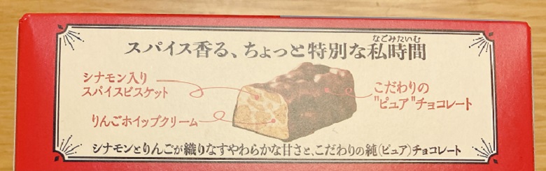 なごみたいむアップルシナモン　裏面